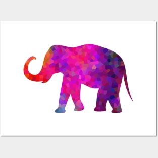 Colorful Elephant Abstract Art Posters and Art